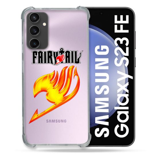 Coque Renforcée En Verre Trempé Transparent PourSamsung Galaxy S23 FE Fairy Tail