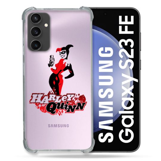 Coque Renforcée En Verre Trempé Transparent PourSamsung Galaxy S23 FE Harley Quinn