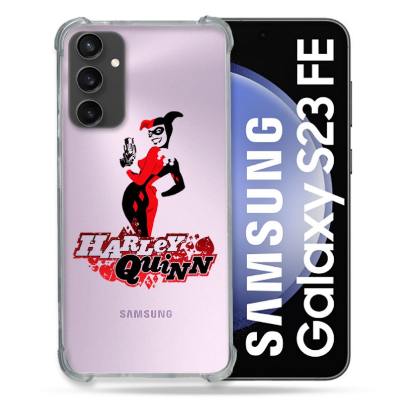 Coque Renforcée En Verre Trempé Transparent PourSamsung Galaxy S23 FE Harley Quinn