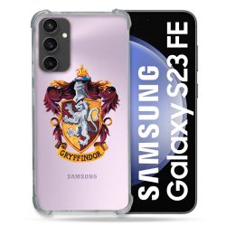 Coque Renforcée En Verre Trempé Transparent PourSamsung Galaxy S23 FE Harry Potter Griffindor
