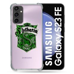 Coque Renforcée En Verre Trempé Transparent PourSamsung Galaxy S23 FE Harry Potter Slytherin