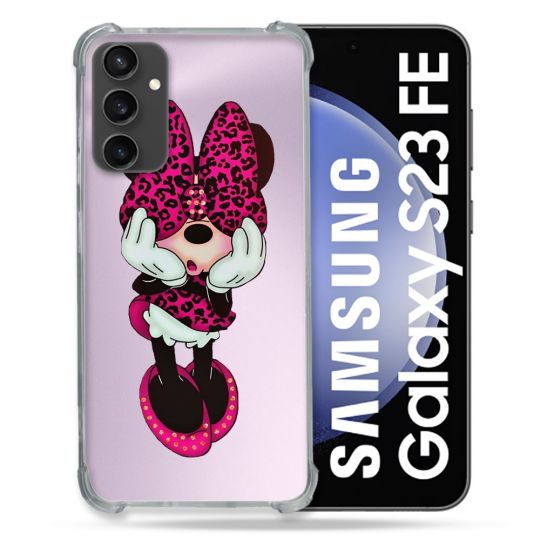 Coque Renforcée En Verre Trempé Transparent PourSamsung Galaxy S23 FE Minnie
