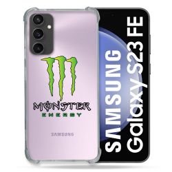 Coque Renforcée En Verre Trempé Transparent PourSamsung Galaxy S23 FE Monster Energy