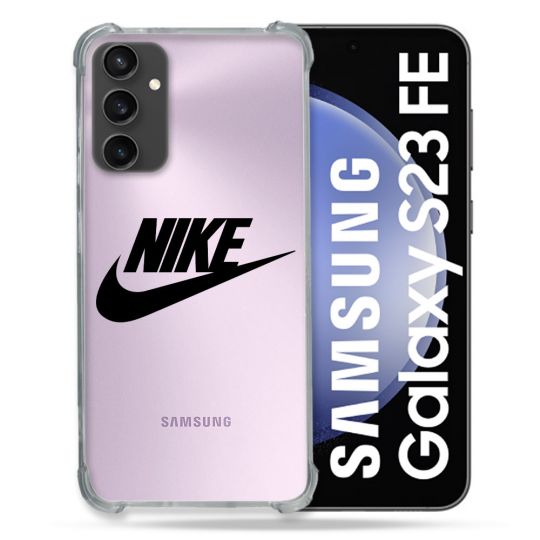 Coque Renforcée En Verre Trempé Transparent PourSamsung Galaxy S23 FE Nike