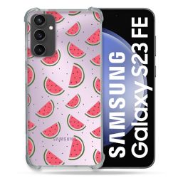 Coque Renforcée En Verre Trempé Transparent PourSamsung Galaxy S23 FE Pasteque