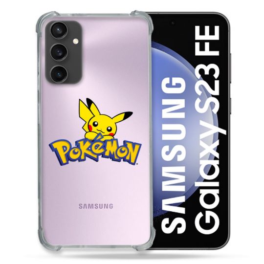 Coque Renforcée En Verre Trempé Transparent PourSamsung Galaxy S23 FE Pokemon