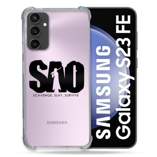 Coque Renforcée En Verre Trempé Transparent PourSamsung Galaxy S23 FE SAO