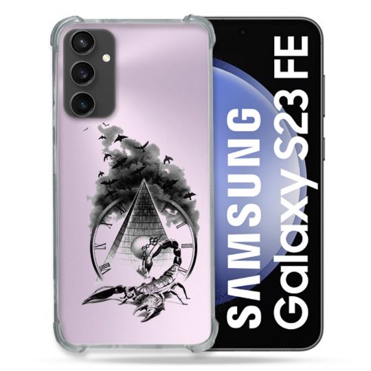 Coque Renforcée En Verre Trempé Transparent PourSamsung Galaxy S23 FE Scorpion