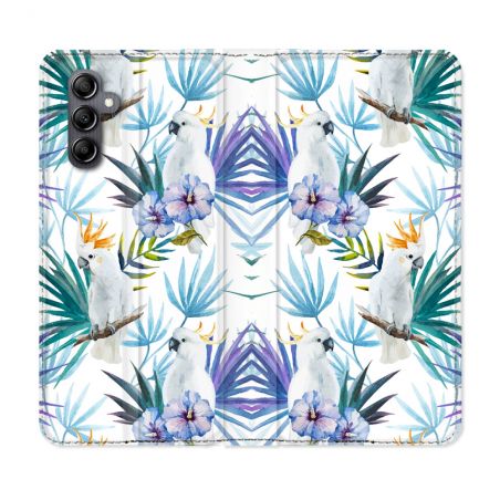 Housse Cuir Portefeuille Pour Samsung Galaxy A25 5G Animal Perroquet Peinture