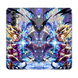 Housse Cuir Portefeuille Pour Samsung Galaxy A25 5G Manga Dragon Ball Sangohan Duo