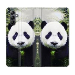 Housse Cuir Portefeuille Pour Samsung Galaxy A05S Animal Panda Color