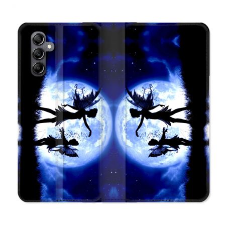 Housse Cuir Portefeuille Pour Samsung Galaxy A05S Fantastique Fee Lune