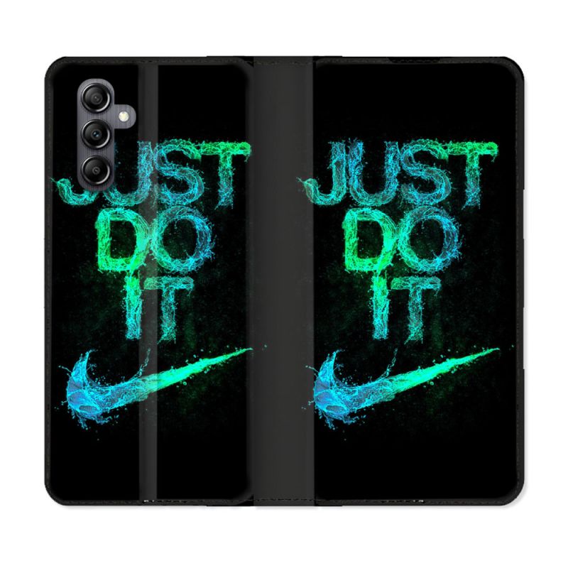 Housse Cuir Portefeuille Pour Samsung Galaxy A25 5G Nike Just Do It