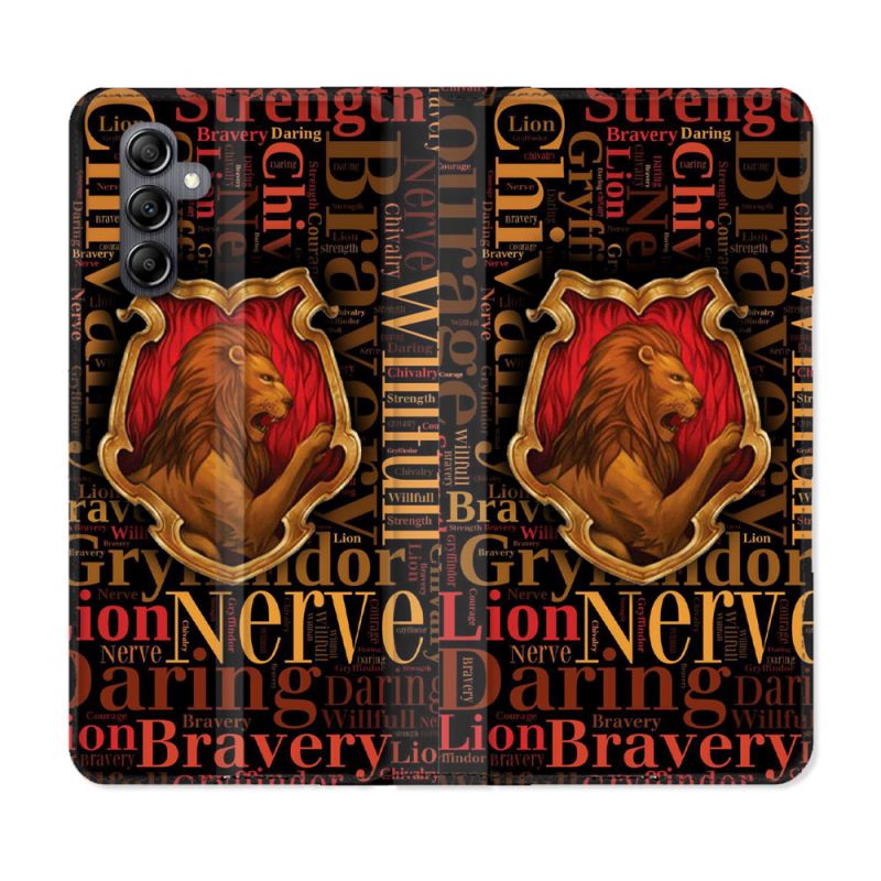 Housse Cuir Portefeuille Pour Samsung Galaxy A05S Harry Potter Griffondor