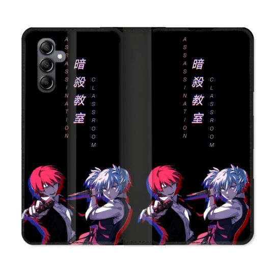 Housse Cuir Portefeuille Pour Samsung Galaxy A05S Manga Assassination Classroom Duo
