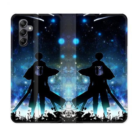 Housse Cuir Portefeuille Pour Samsung Galaxy A05S Manga Attaque Titans Levi