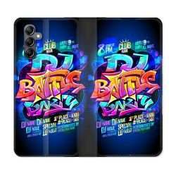 Housse Cuir Portefeuille Pour Samsung Galaxy A25 5G Street Art Rap