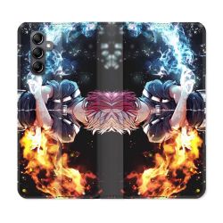 Housse Cuir Portefeuille Pour Samsung Galaxy A05S Manga My Hero Academia Shoto