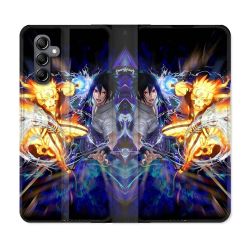 Housse Cuir Portefeuille Pour Samsung Galaxy A05S Manga Naruto VS