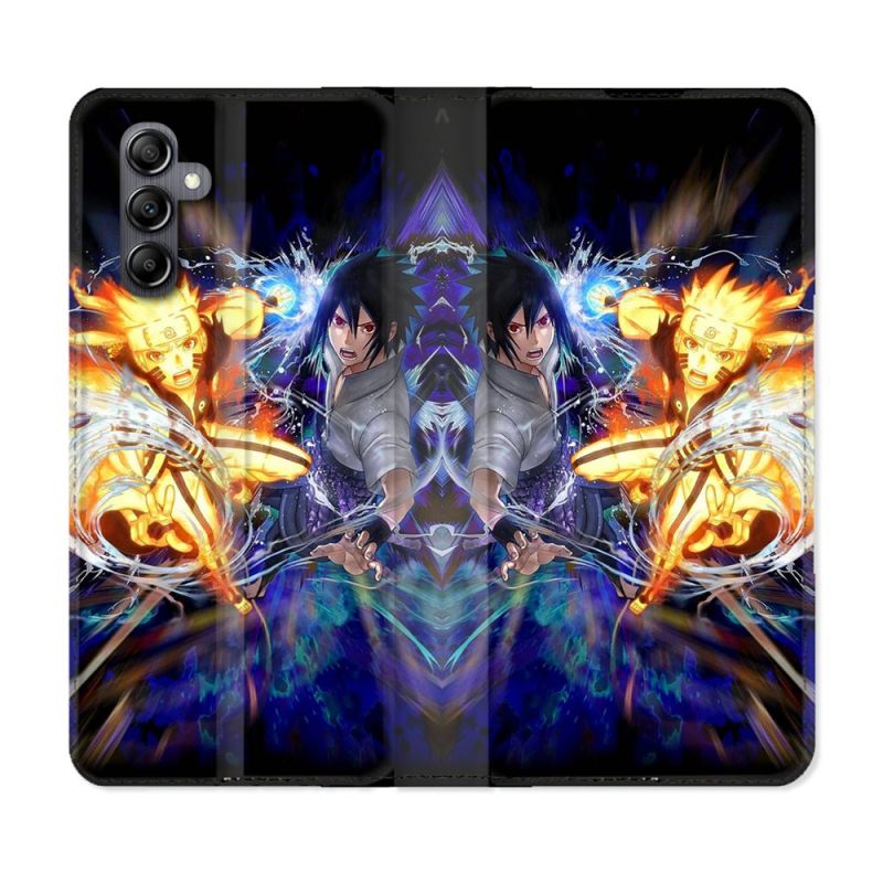 Housse Cuir Portefeuille Pour Samsung Galaxy A05S Manga Naruto VS