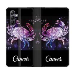 Housse Cuir Portefeuille Pour Samsung Galaxy A05S Signe Zodiaque 2 Cancer