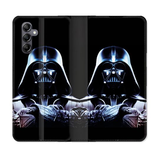 Housse Cuir Portefeuille Pour Samsung Galaxy A05S Star Wars - Dark Vador Noir