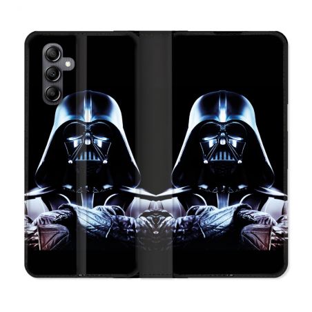 Housse Cuir Portefeuille Pour Samsung Galaxy A05S Star Wars - Dark Vador Noir
