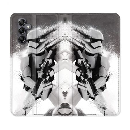 Housse Cuir Portefeuille Pour Samsung Galaxy A05S Star Wars - Trooper