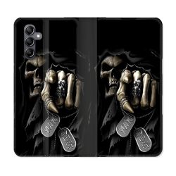 Housse Cuir Portefeuille Pour Samsung Galaxy A05S Tete de Mort Your Next