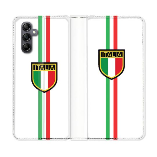 Housse Cuir Portefeuille Pour Samsung Galaxy A05S Voyage Italie 3 Blanc