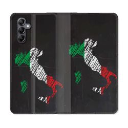 Housse Cuir Portefeuille Pour Samsung Galaxy A05S Voyage Italie Botte