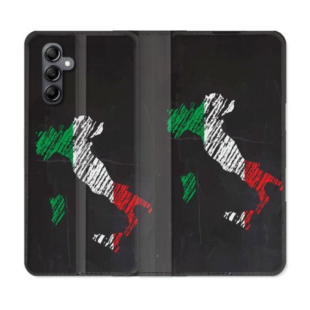 Housse Cuir Portefeuille Pour Samsung Galaxy A05S Voyage Italie Botte