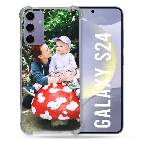 Coque Personnalisée Renforcée En Verre Trempé Pour Samsung Galaxy S24