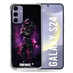 Coque Renforcée En Verre Trempé Pour Samsung Galaxy S24 Fortnite Raven