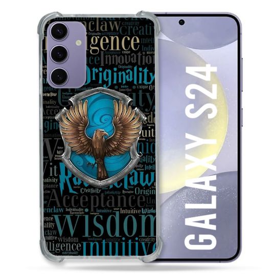 Coque Renforcée En Verre Trempé Pour Samsung Galaxy S24 Harry Potter Serdaigle