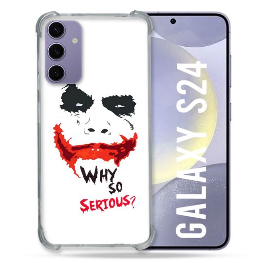 Coque Renforcée En Verre Trempé Pour Samsung Galaxy S24 Joker Blanc