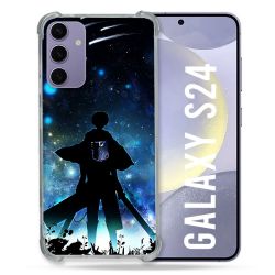 Coque Renforcée En Verre Trempé Pour Samsung Galaxy S24 Manga Attaque Titans Levi