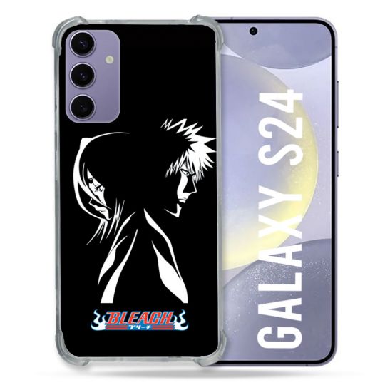 Coque Renforcée En Verre Trempé Pour Samsung Galaxy S24 Manga Bleach Duo