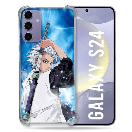 Coque Renforcée En Verre Trempé Pour Samsung Galaxy S24 Manga Bleach Hitsugaya