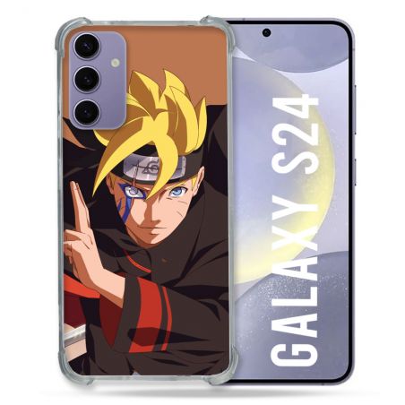 Coque Renforcée En Verre Trempé Pour Samsung Galaxy S24 Manga Boruto Signe