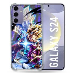 Coque Renforcée En Verre Trempé Pour Samsung Galaxy S24 Manga Dragon Ball Sangohan Duo