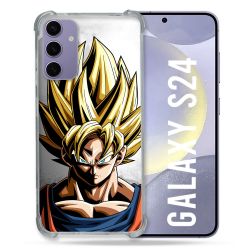 Coque Renforcée En Verre Trempé Pour Samsung Galaxy S24 Manga Dragon Ball Sangoku Portrait