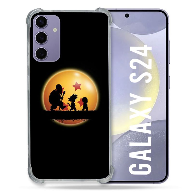 Coque Renforcée En Verre Trempé Pour Samsung Galaxy S24 Manga Dragon Ball Vintage
