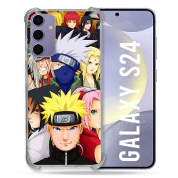 Coque Renforcée En Verre Trempé Pour Samsung Galaxy S24 Manga Naruto Team