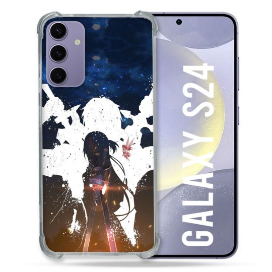 Coque Renforcée En Verre Trempé Pour Samsung Galaxy S24 Manga SAO sword Art Online Asuna