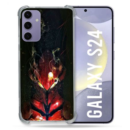 Coque Renforcée En Verre Trempé Pour Samsung Galaxy S24 Manga Solo Leveling Igris