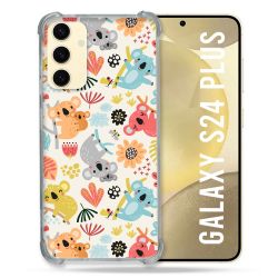 Coque Renforcée En Verre Trempé Pour Samsung Galaxy S24 Plus Animal Koala Pattern