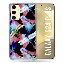 Coque Renforcée En Verre Trempé Pour Samsung Galaxy S24 Plus Animal Libellule