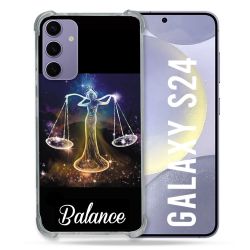 Coque Renforcée En Verre Trempé Pour Samsung Galaxy S24 Signe Zodiaque 2 Balance