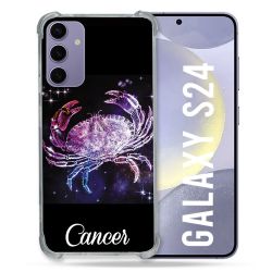 Coque Renforcée En Verre Trempé Pour Samsung Galaxy S24 Signe Zodiaque 2 Cancer
